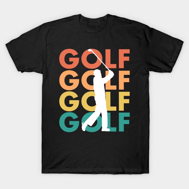 Golf shirt in retro vintage style - gift for golfers T-Shirt by PDAG